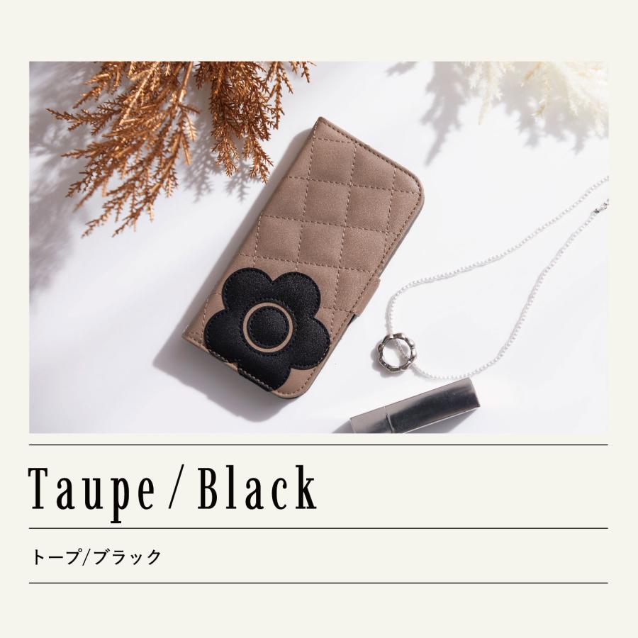 MARY QUANT マリークヮント iPhone 14 13 ケース スマホケース 携帯 レディース PU QUILT LEATHER BOOK TYPE CASE｜sneak｜16