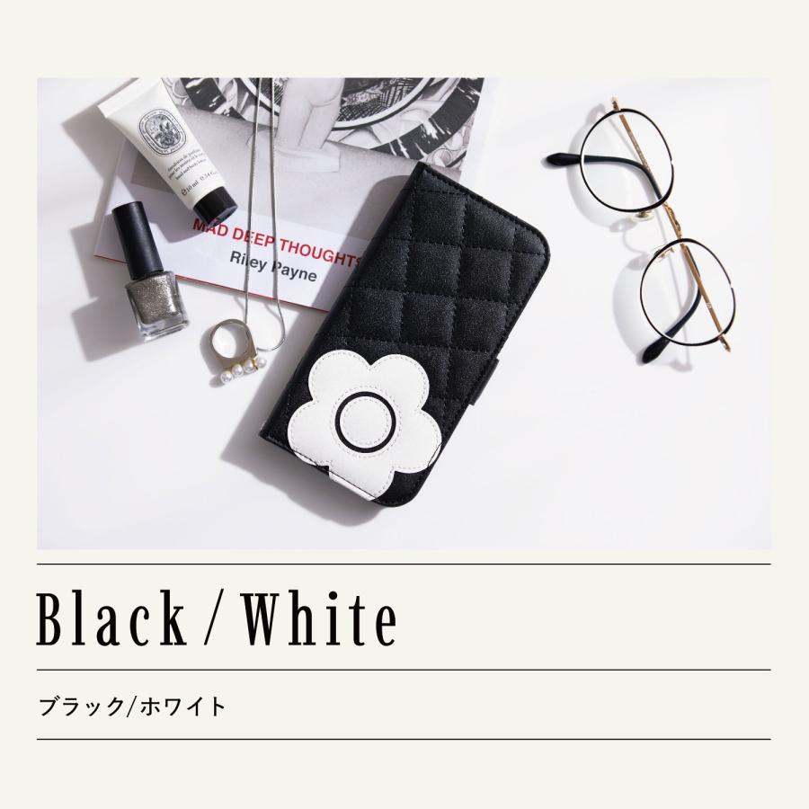 MARY QUANT マリークヮント iPhone 14 13 ケース スマホケース 携帯 レディース PU QUILT LEATHER BOOK TYPE CASE｜sneak｜15