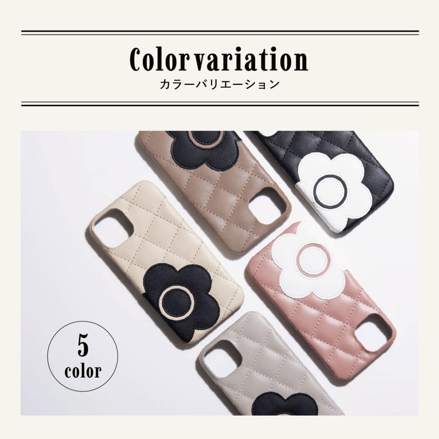 MARY QUANT マリークヮント iPhone 14 13 ケース スマホケース 携帯 レディース PU QUILT LEATHER BACK CASE｜sneak｜12