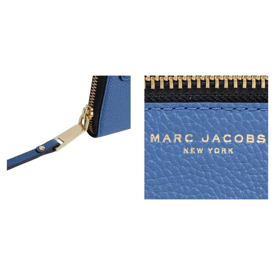 マークジェイコブス MARC JACOBS カードケース ケース スマホ 携帯 レディース レザー GOTHAM ZIP PHONE WRISTLET ブルー M0008455｜sneak｜04