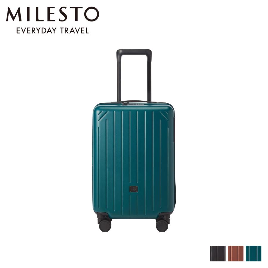 特典付き ミレスト MILESTO キャリーバッグ メンズ レディース 36L+5L キャビンサイズ サイドストッパー付 CARRY BAG MLS865 | MILESTO