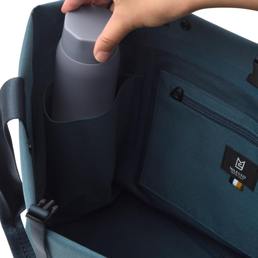 ミレスト MILESTO トートバッグ メンズ レディース 15インチ PC収納 TOTE BAG ブラック グレー グリーン 黒 MLS871 | MILESTO | 14