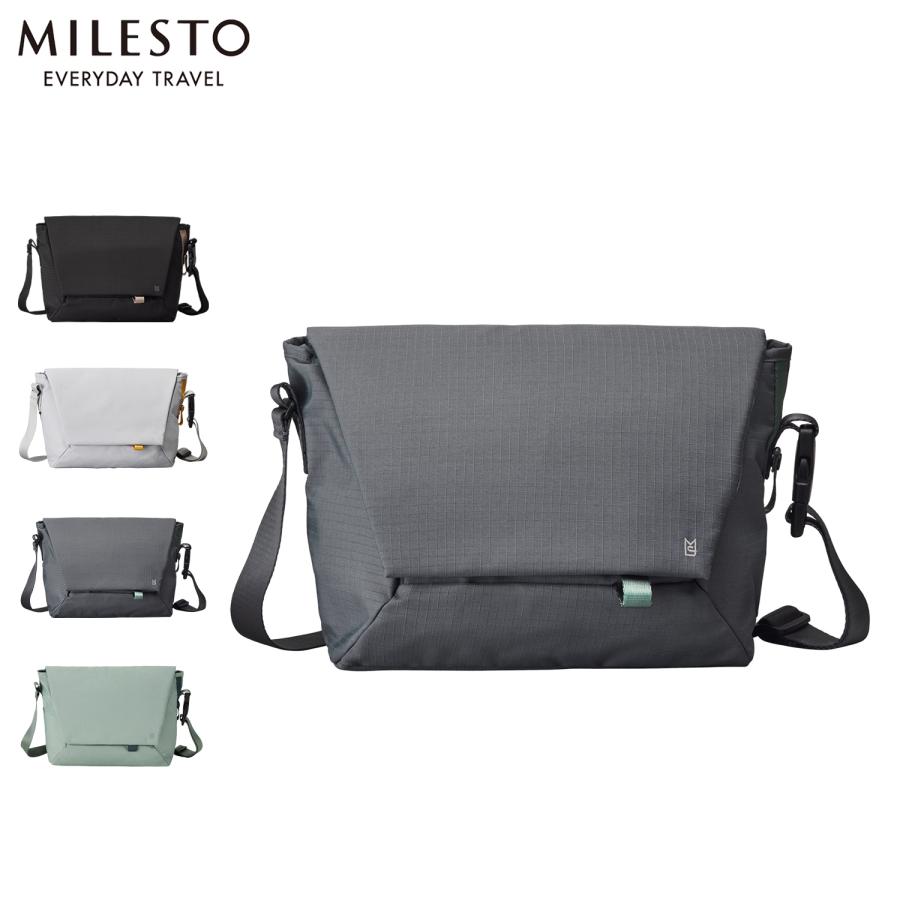 ミレスト MILESTO メッセンジャーショルダーバッグ Hutte フュッテ メンズ レディース Lサイズ 10L 斜めがけ 撥水 MLS941 | MILESTO