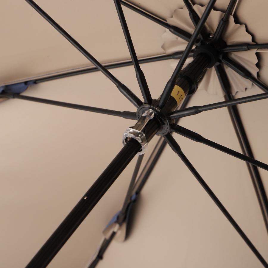 マッキントッシュ ロンドン 晴雨兼用 長傘 雨傘 ボーダー ブラック MACKINTOSH LONDON（マッキントッシュ ロンドン）】オーガンジー