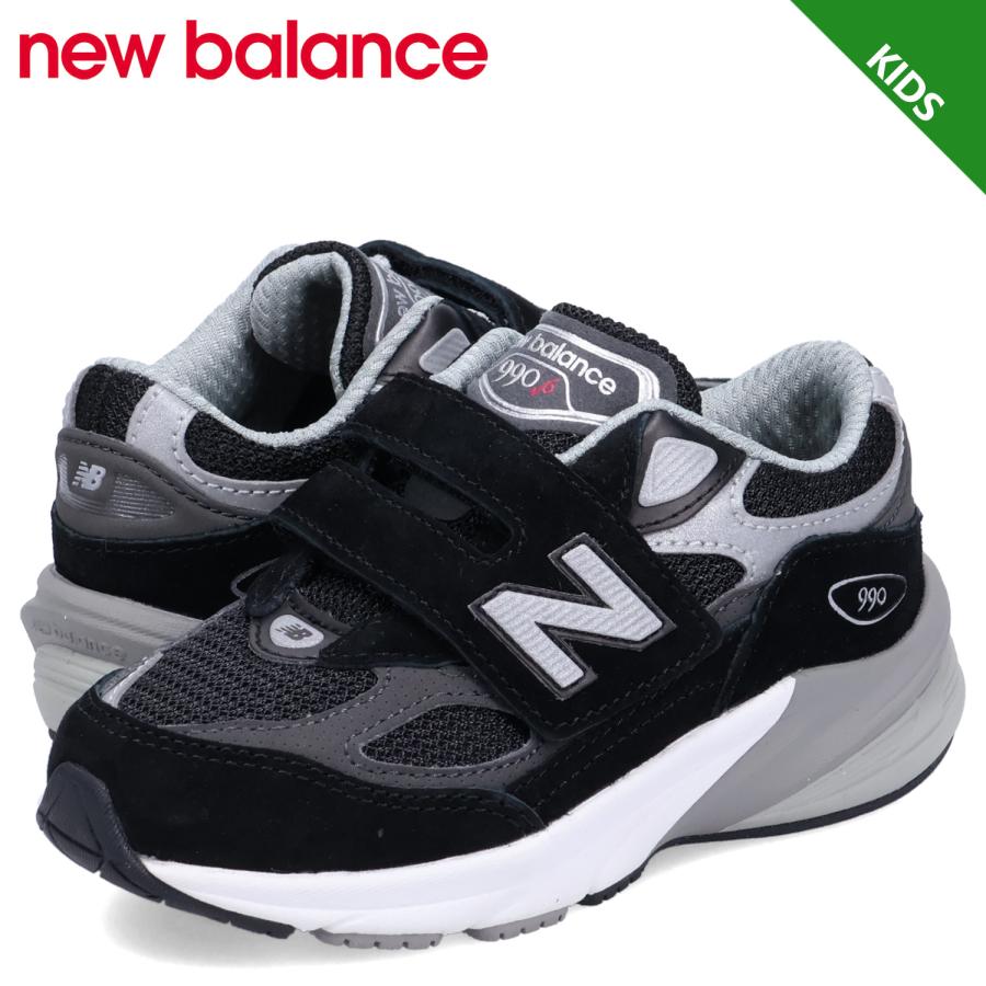 ニューバランス new balance 990 スニーカー キッズ Wワイズ ブラック 