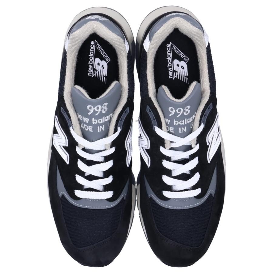 ニューバランス new balance 998 スニーカー メンズ Dワイズ MADE IN USA ブラック 黒 U998BL｜sneak｜04