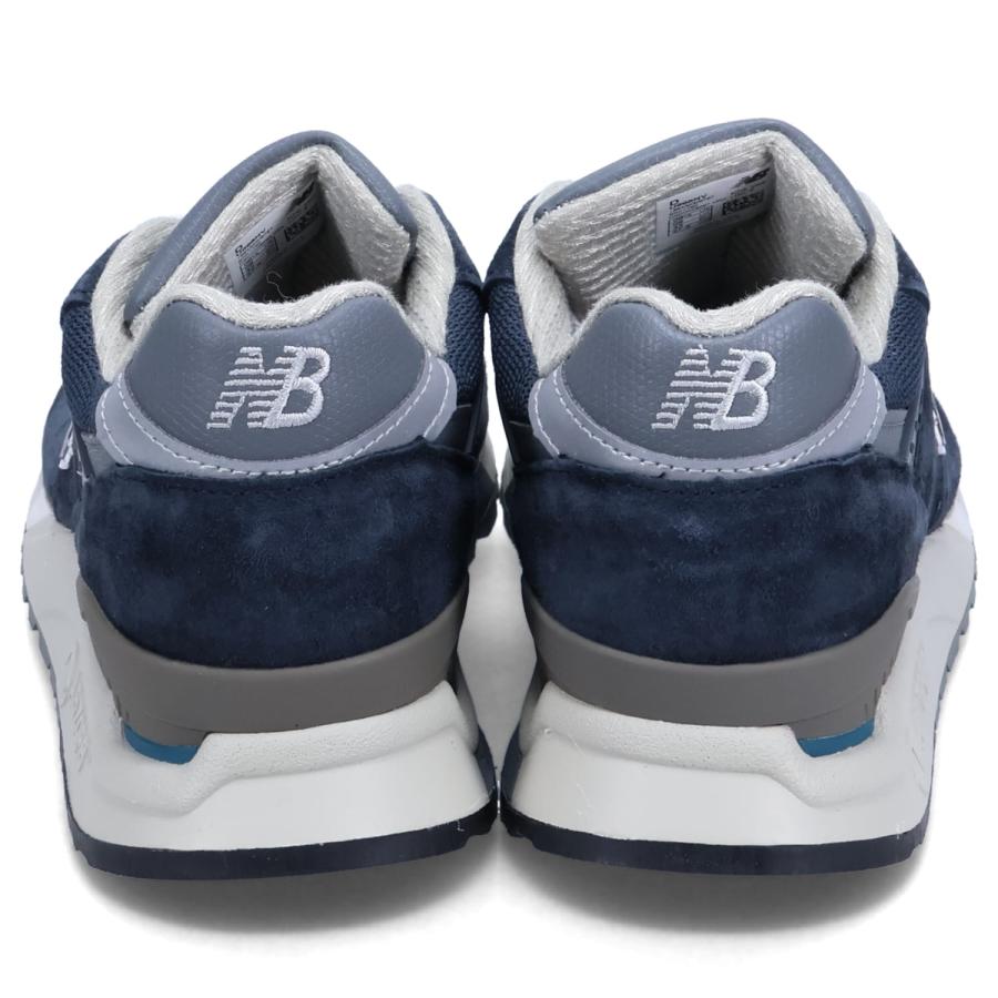 ニューバランス new balance 998 スニーカー メンズ Dワイズ MADE IN USA ネイビー U998NV｜sneak｜05