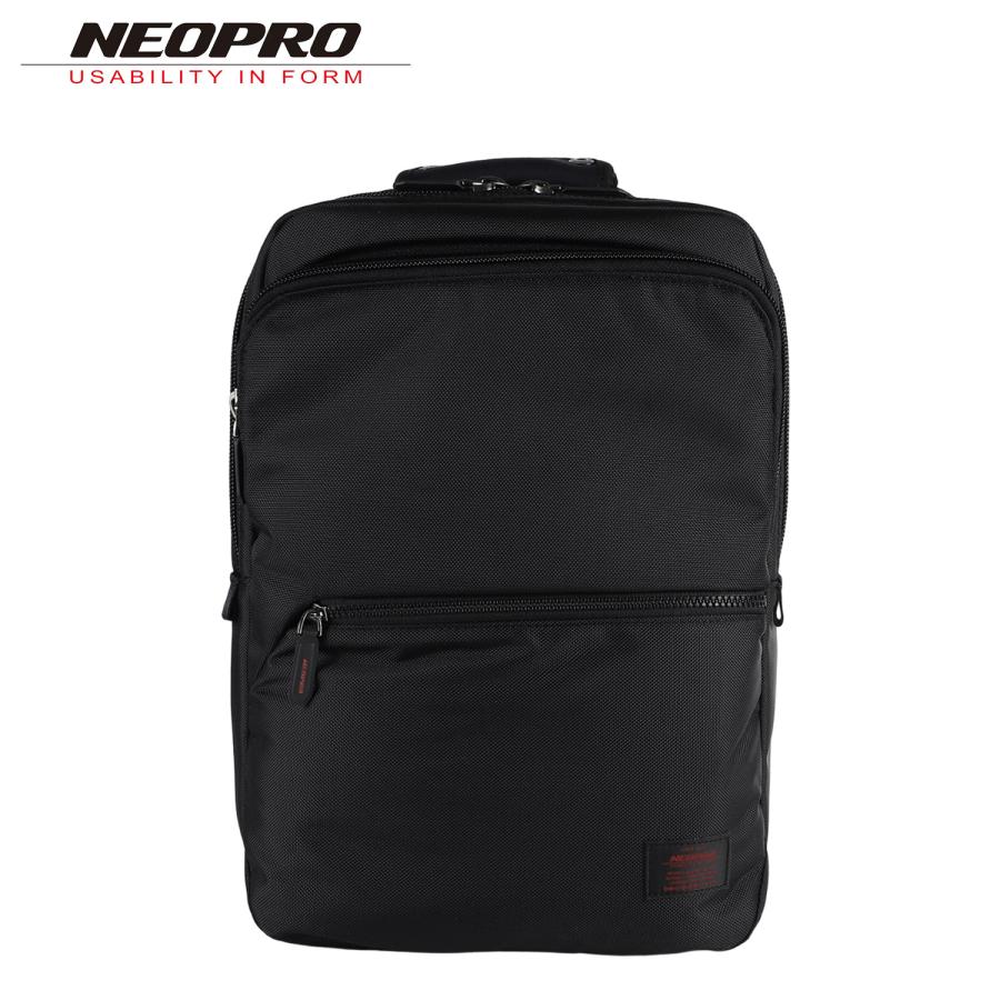 ネオプロ NEOPRO リュック バッグ バックパック ビジネスバッグ メンズ RED M ブラック 黒 2-114 | NEOPRO