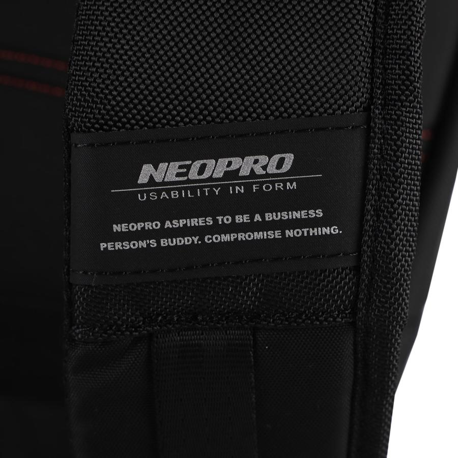 ネオプロ NEOPRO リュック バッグ バックパック ビジネスバッグ メンズ RED M ブラック 黒 2-114 | NEOPRO | 12
