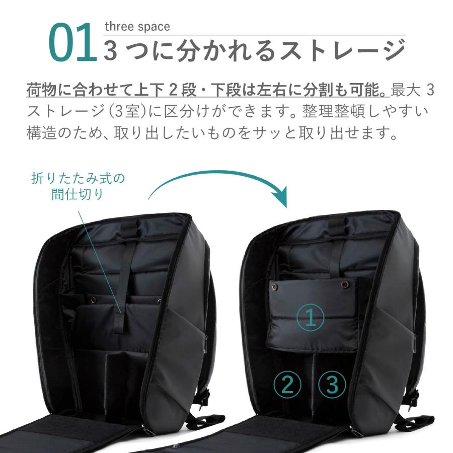 NIID ニード リュック バッグ バックパック デコード メンズ レディース 18L DECODE BACKPACK ブラック グレー 黒｜sneak｜03