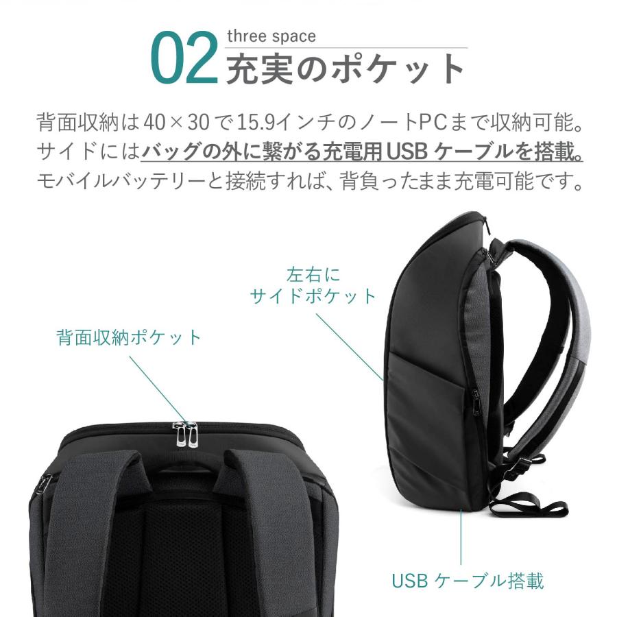 NIID ニード リュック バッグ バックパック デコード メンズ レディース 18L DECODE BACKPACK ブラック グレー 黒｜sneak｜04