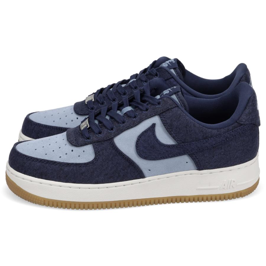 ナイキ NIKE エアフォース1 07 LV8 デニム スニーカー メンズ レディース AIR FORCE 1 07 LV8 ネイビー IR0951-400 爆買の画像