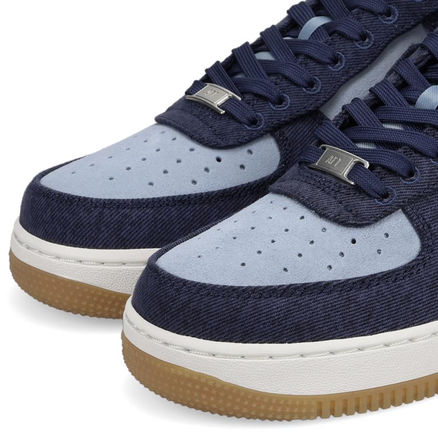 ナイキ NIKE エアフォース1 07 LV8 デニム スニーカー メンズ レディース AIR FORCE 1 07 LV8 ネイビー IR0951-400 爆買の画像