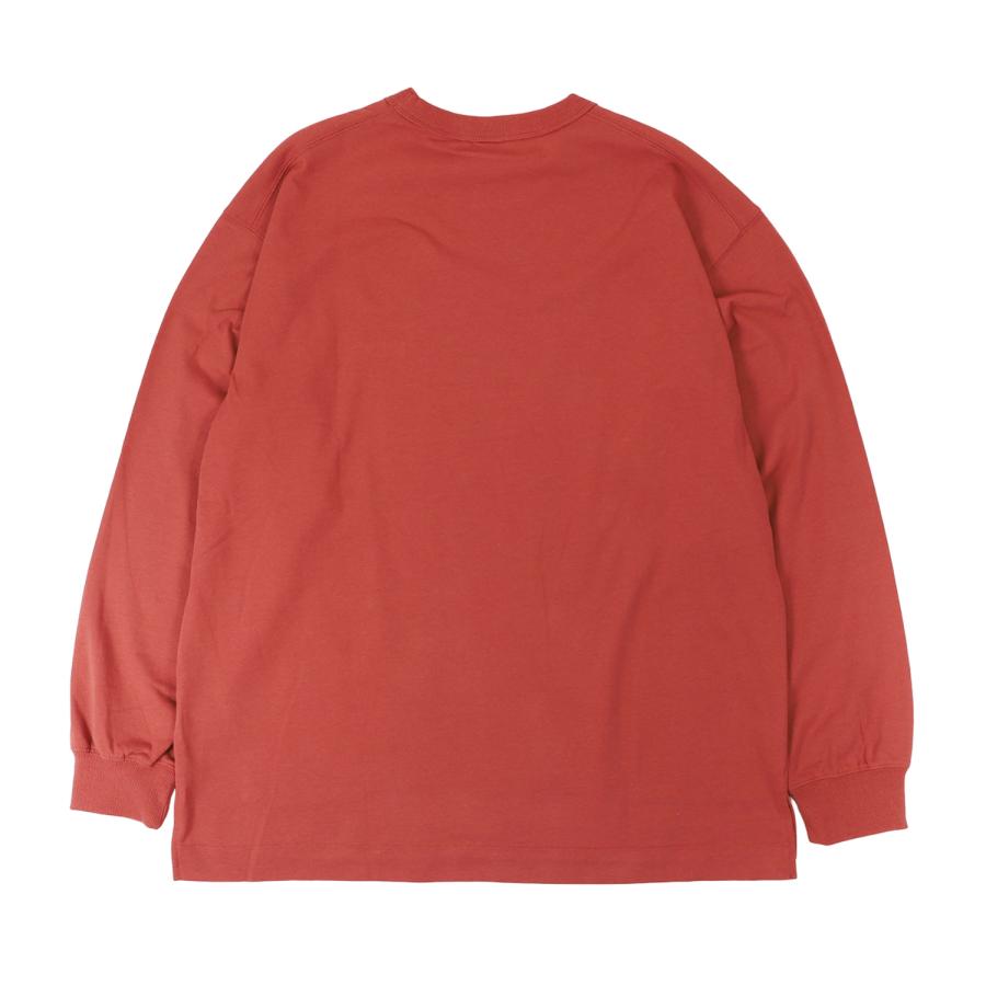 NANGA ナンガ Tシャツ 長袖 ロンT カットソー メンズ ECO HYBRID BOX LOGO L/S TEE ブラック ホワイト オレンジ 黒 白｜sneak｜06