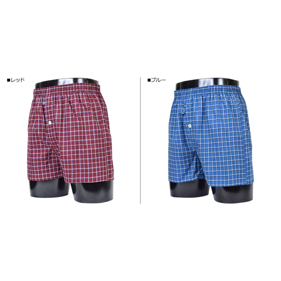 ニューヨーカーホーム NEWYORKER HOME トランクス メンズ 前開き インナー アンダーウェア パンツ 下着 TRUNKS レッド