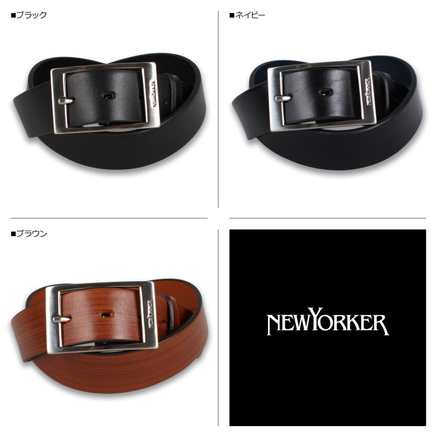 NEWYORKER（ニューヨーカー） ベルト メンズ 本革 BELT ブラック