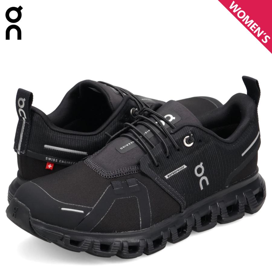 On オン スニーカー クラウド 6 ウォータープルーフ レディース CLOUD 6 WATERPROOF ブラック 黒 3WF10051043 On（オン） スニーカー クラウド 6 ウォータープルーフ レディース