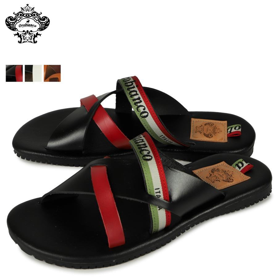 オロビアンコ Orobianco クロスサンダル ハシバ メンズ 本革 HASHIBA ブラック ブラウン キャメル 黒 Orobianco（オロビアンコ） クロスサンダル ハシバ メンズ 本革