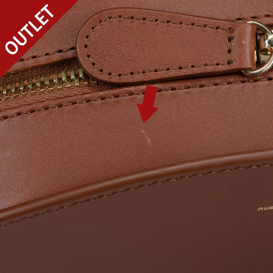 訳あり A.P.C. アーペーセー ハーフムーン バッグ ショルダーバッグ レディース 斜めがけ 軽量 ブラウン PXAWVF61048 返品不可の画像