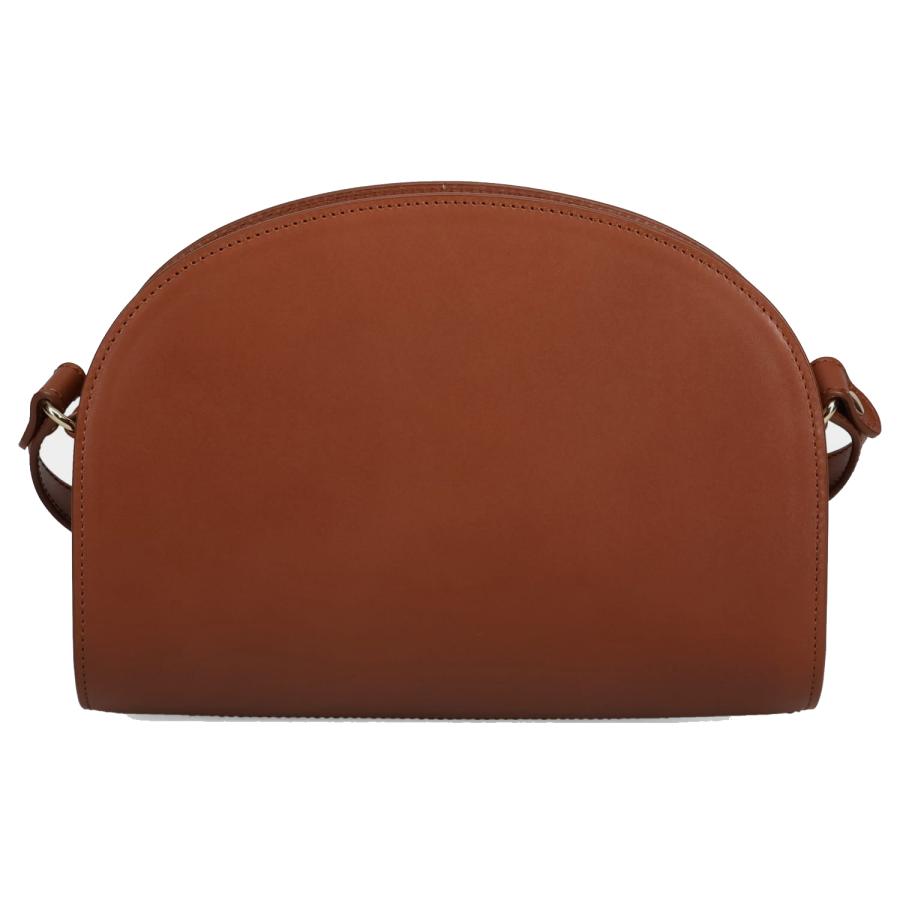 訳あり A.P.C. アーペーセー ハーフムーン バッグ ショルダーバッグ レディース 斜めがけ 軽量 ブラウン PXAWVF61048 返品不可の画像
