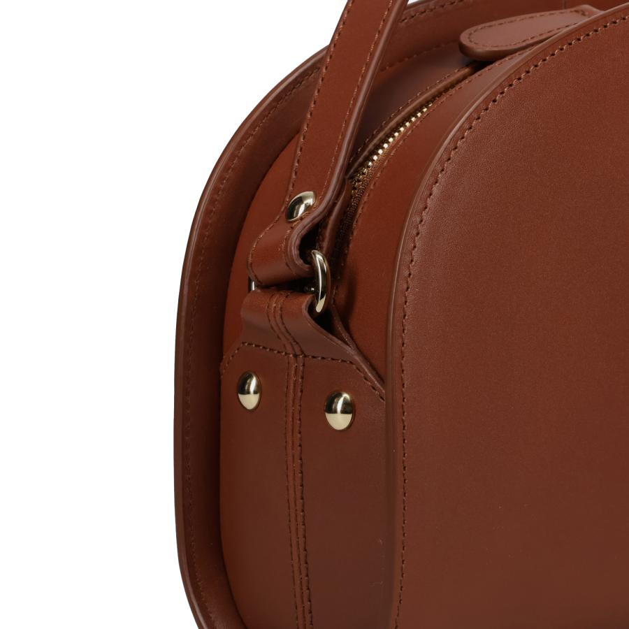 訳あり A.P.C. アーペーセー ハーフムーン バッグ ショルダーバッグ レディース 斜めがけ 軽量 ブラウン PXAWVF61048 返品不可の画像