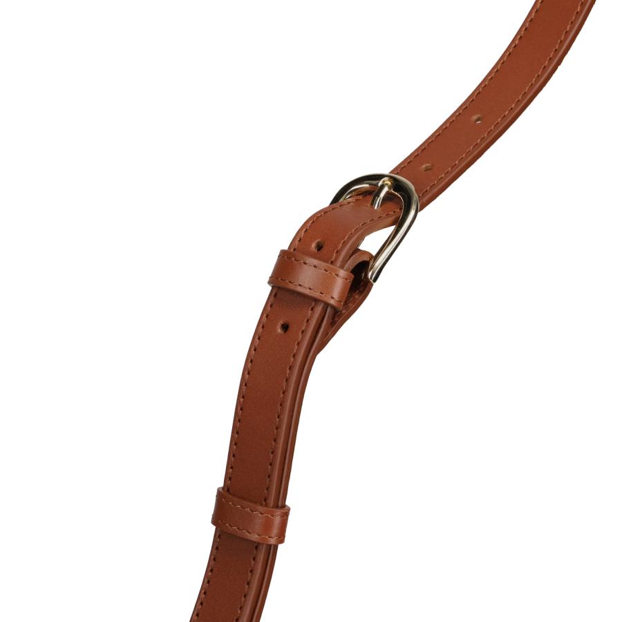 訳あり A.P.C. アーペーセー ハーフムーン バッグ ショルダーバッグ レディース 斜めがけ 軽量 ブラウン PXAWVF61048 返品不可の画像