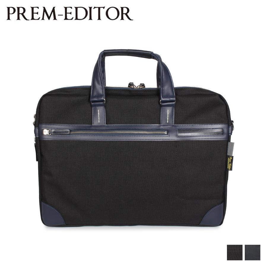 プレム エディター PREM-EDITOR バッグ ビジネスショルダーバッグ メンズ 6L BRIEF BAG ブラック ネイビー 黒 02752 | PREM-EDITOR