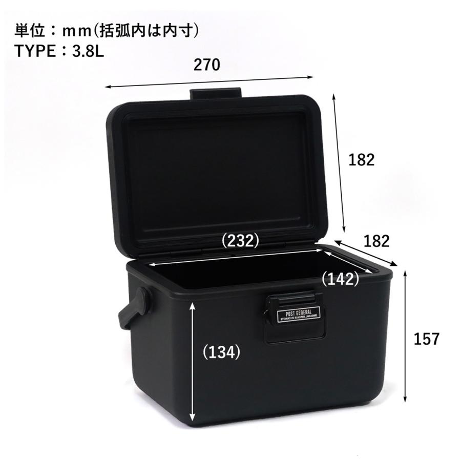 POST GENERAL ポストジェネラル クーラーボックス 小型 3.8L