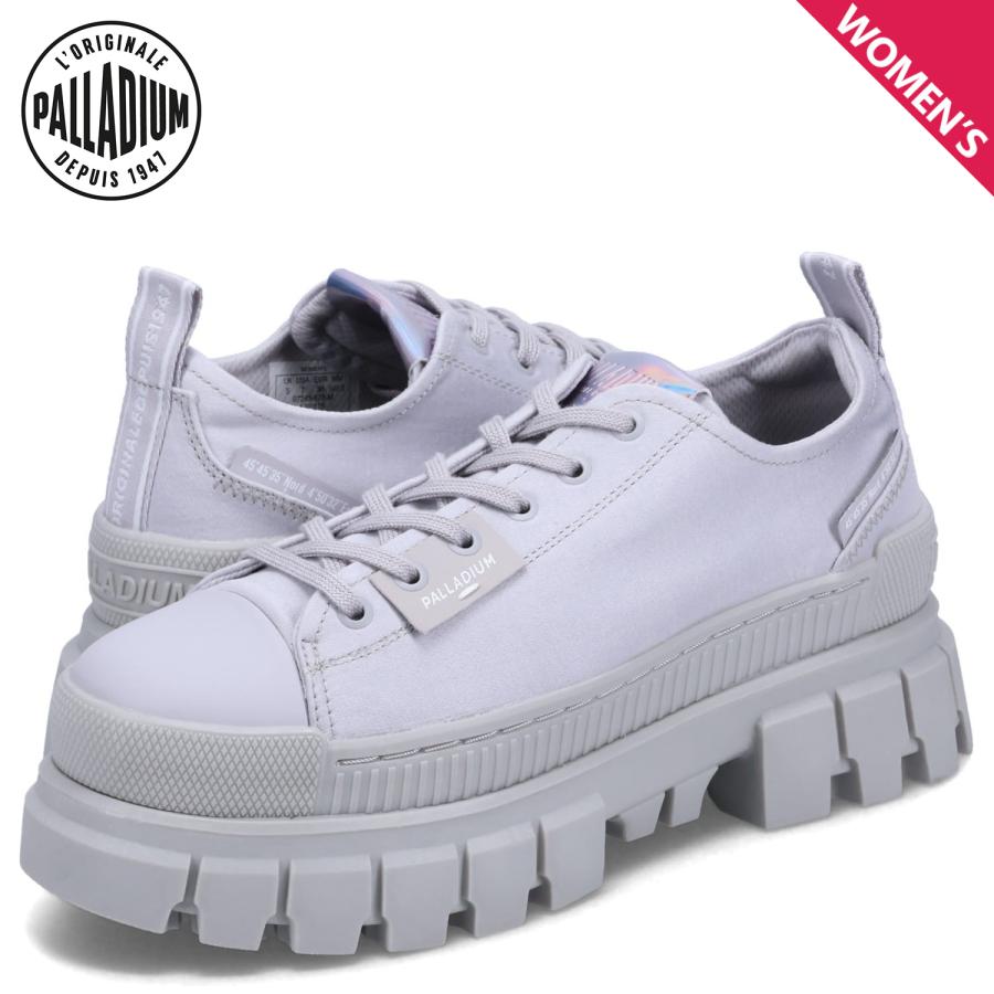 パラディウム PALLADIUM スニーカー レボルト ロー レディース 厚底 REVOLT LO TX グレー 97243-073 PALLADIUM（パラディウム） スニーカー レボルト ロー レディース 厚底