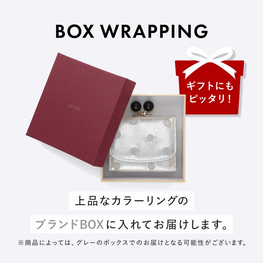 ペルケ perche 財布 二つ折り レディース 本革 がま口 ドット 08-06-03560 爆買の画像