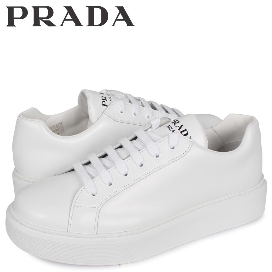 プラダ PRADA スニーカー メンズ NEW SNEAKER FONDO CASSETTA ホワイト 白 4E3489 :prd