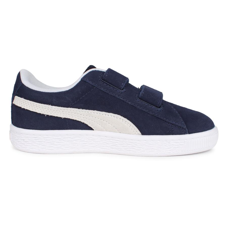 PUMA プーマ スウェード クラシック スニーカー キッズ スエード ベルクロ SUEDE CLASSIC 21 V PS ネイビー 380563-03｜sneak｜02