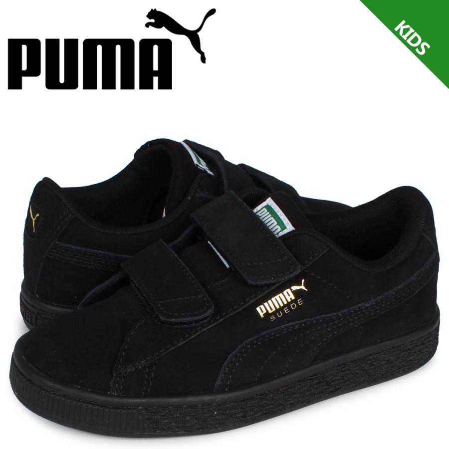 Puma プーマ スウェード クラシック スニーカー キッズ スエード ベルクロ Suede Classic 21 V Ps ブラック 黒 04 Puma 04 スニークオンラインショップ 通販 Yahoo ショッピング