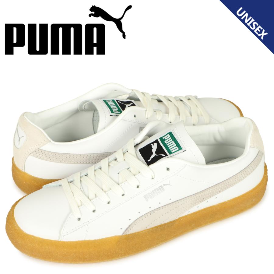 Puma classic hotsell white leather