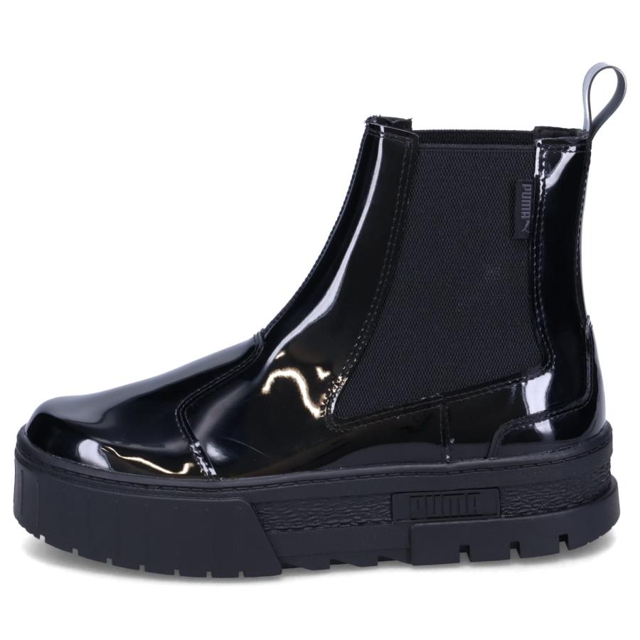 美品　PUMA プーマ　サイドゴアブーツ チェルシー　23.5 ブラック PUMA（プーマ） サイドゴアブーツ レディース 厚底 ウィメンズ メイズ