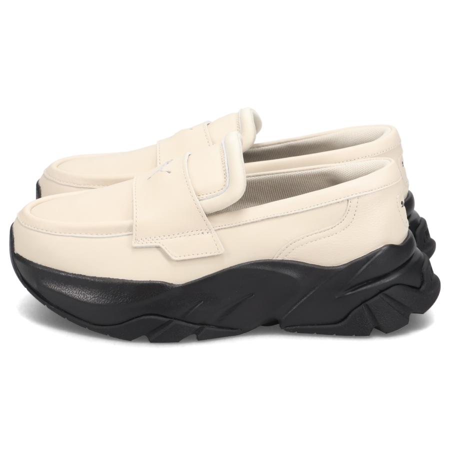 最終値下げ！！PUMA プーマ ローファー 23.0 ホワイト PUMA プーマ ローファー ソフィール レディース 厚底 SOPHYR