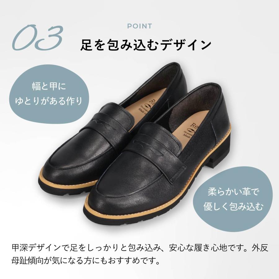 Recipe（レシピ） ローファー コインローファー レディース 本革 2E