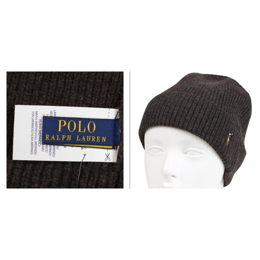 polo ralph lauren signature merino cuff hat