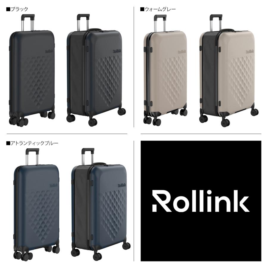 Rollink ローリンク スーツケース キャリーケース フレックス 360° スピナー メンズ レディース 100L 704 Rollink ローリンク スーツケース キャリーケース フレックス 360