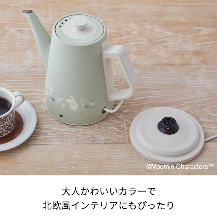 recolte（レコルト） 電気ケトル 0.8L ムーミン コラボ ステンレス
