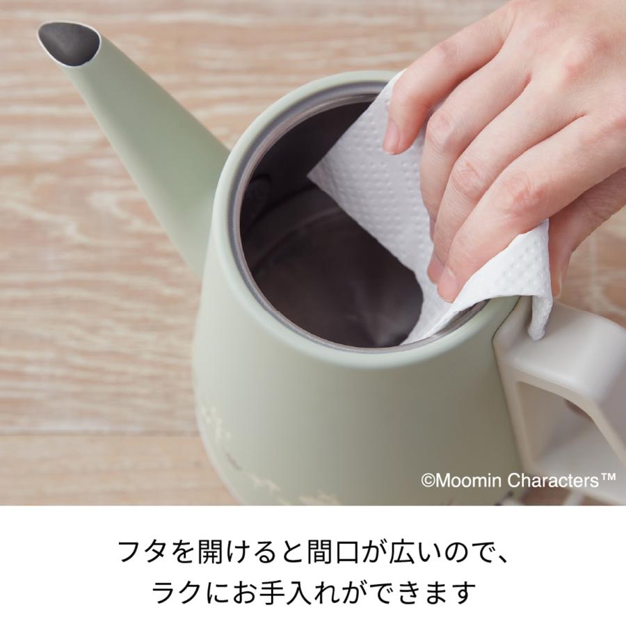 レコルト recolte 電気ケトル 0.8L ムーミン コラボ ステンレス CLASSIC KETTLE CLAIR MOOMIN MOOMIN RCK-3｜sneak｜07