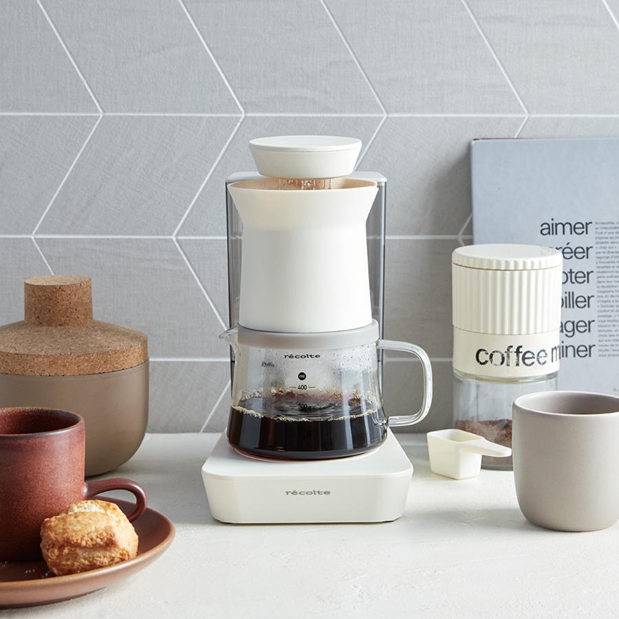 レコルト recolte コーヒーメーカー コーヒーマシーン 4杯 Rain Drip Coffee Maker ブラック ホワイト 黒 白 RDC-1｜sneak｜14