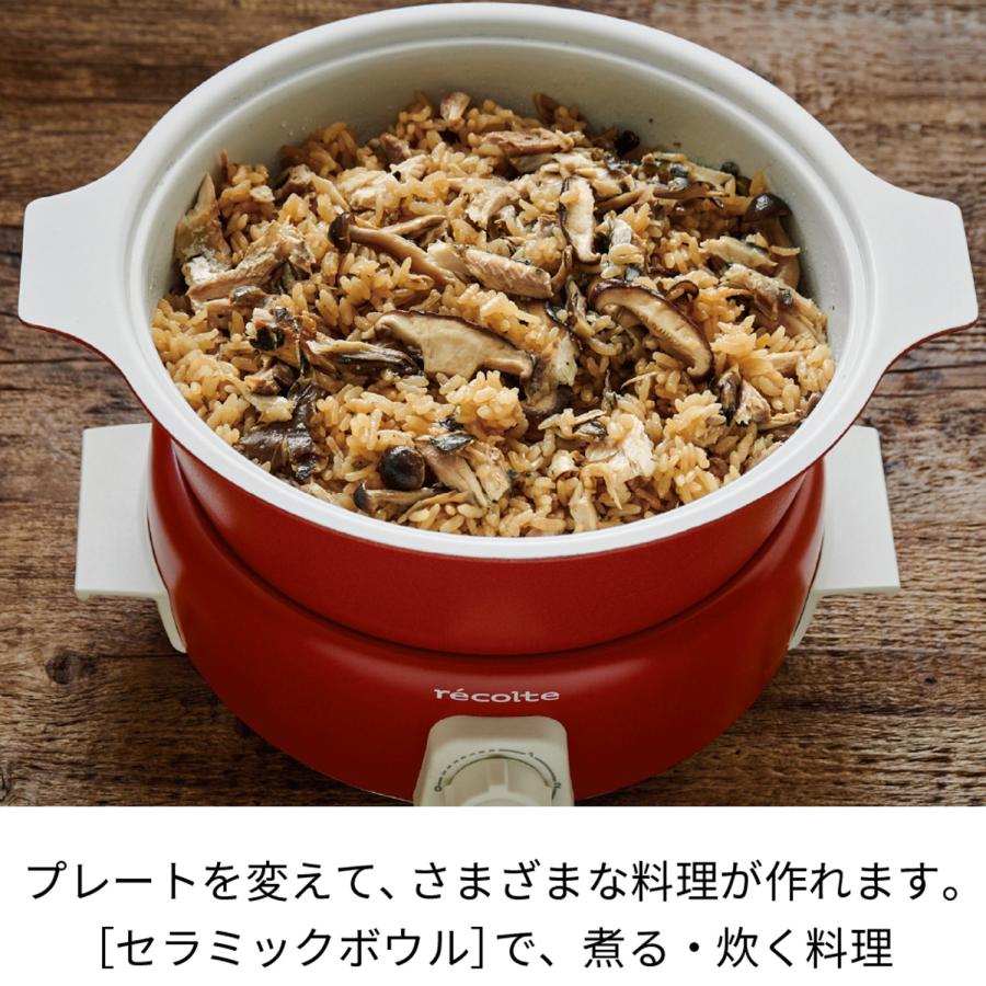 レコルト ポットデュオ タント RPF-2 recolte 特典付き レコルト 電気鍋 たこ焼き機 4人用 ステンレス
