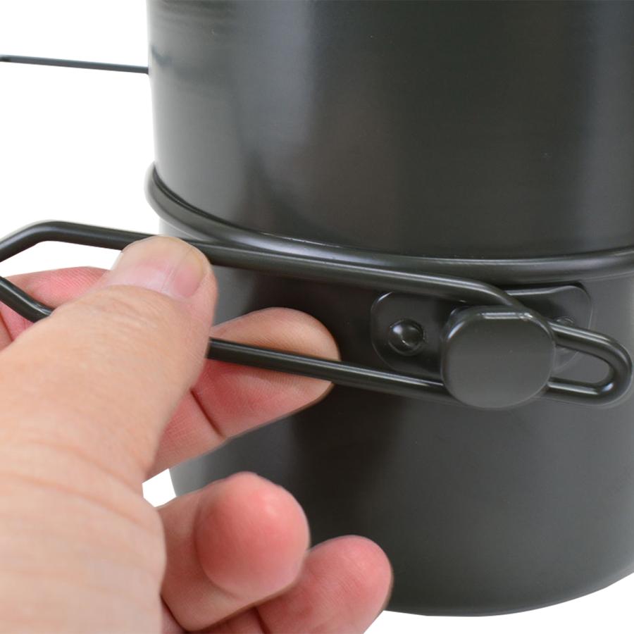 ロスコ ROTHCO 飯盒 戦闘飯盒2型 2合 飯盒炊爨 メスティン ライスクッカー ふた付き 日本製 兵式 軍用 ブッシュクラフト 410 | ROTHCO | 18