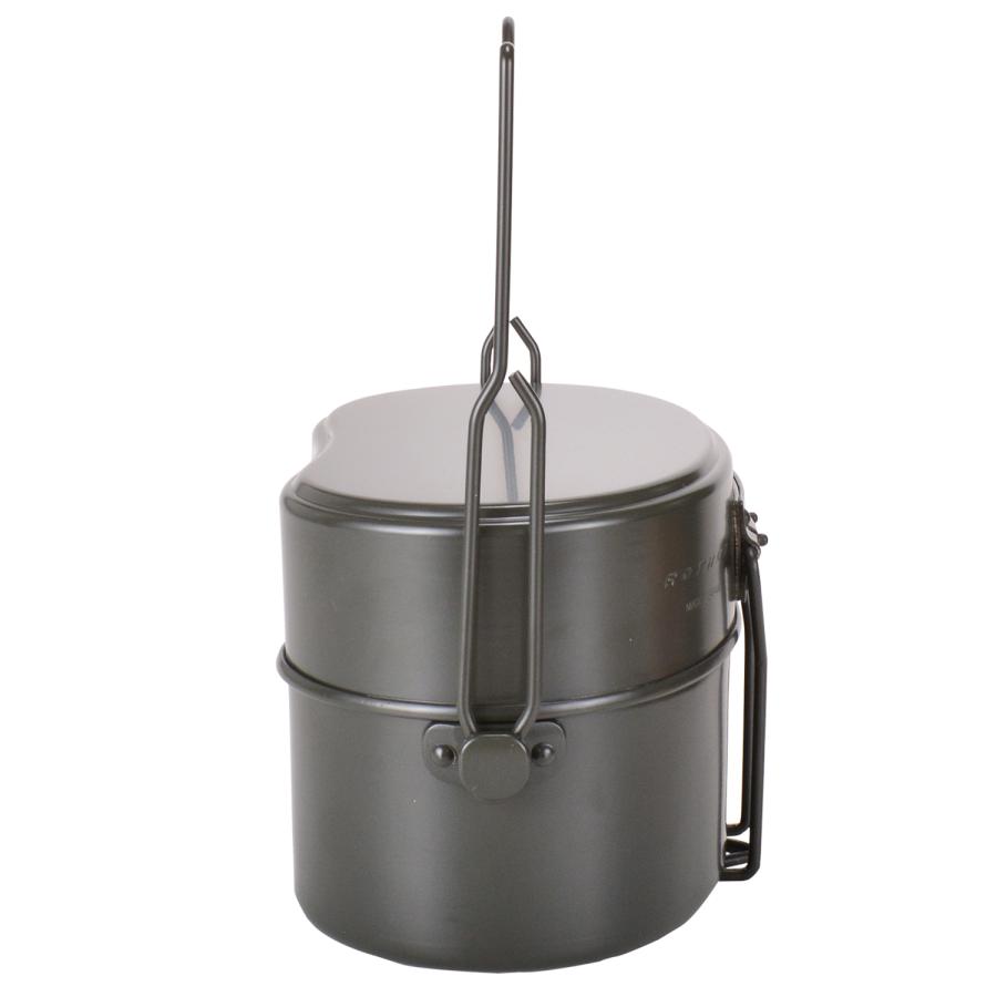 ロスコ ROTHCO 飯盒 戦闘飯盒2型 2合 飯盒炊爨 メスティン ライスクッカー ふた付き 日本製 兵式 軍用 ブッシュクラフト 410 | ROTHCO | 10