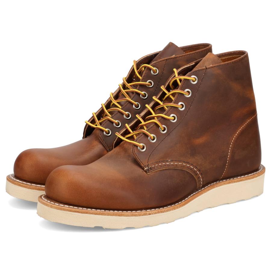 レッドウィング RED WING 6インチ クラシックラウンド ブーツ メンズ Dワイズ USA製 6-INCH CLASSIC ROUND ブラウン 9111の画像