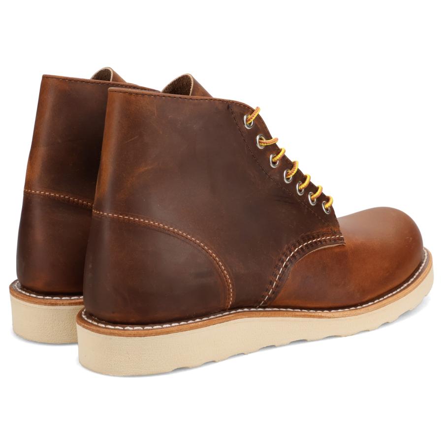 レッドウィング RED WING 6インチ クラシックラウンド ブーツ メンズ Dワイズ USA製 6-INCH CLASSIC ROUND ブラウン 9111の画像