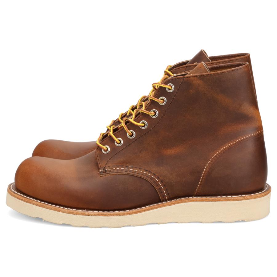 レッドウィング RED WING 6インチ クラシックラウンド ブーツ メンズ Dワイズ USA製 6-INCH CLASSIC ROUND ブラウン 9111の画像