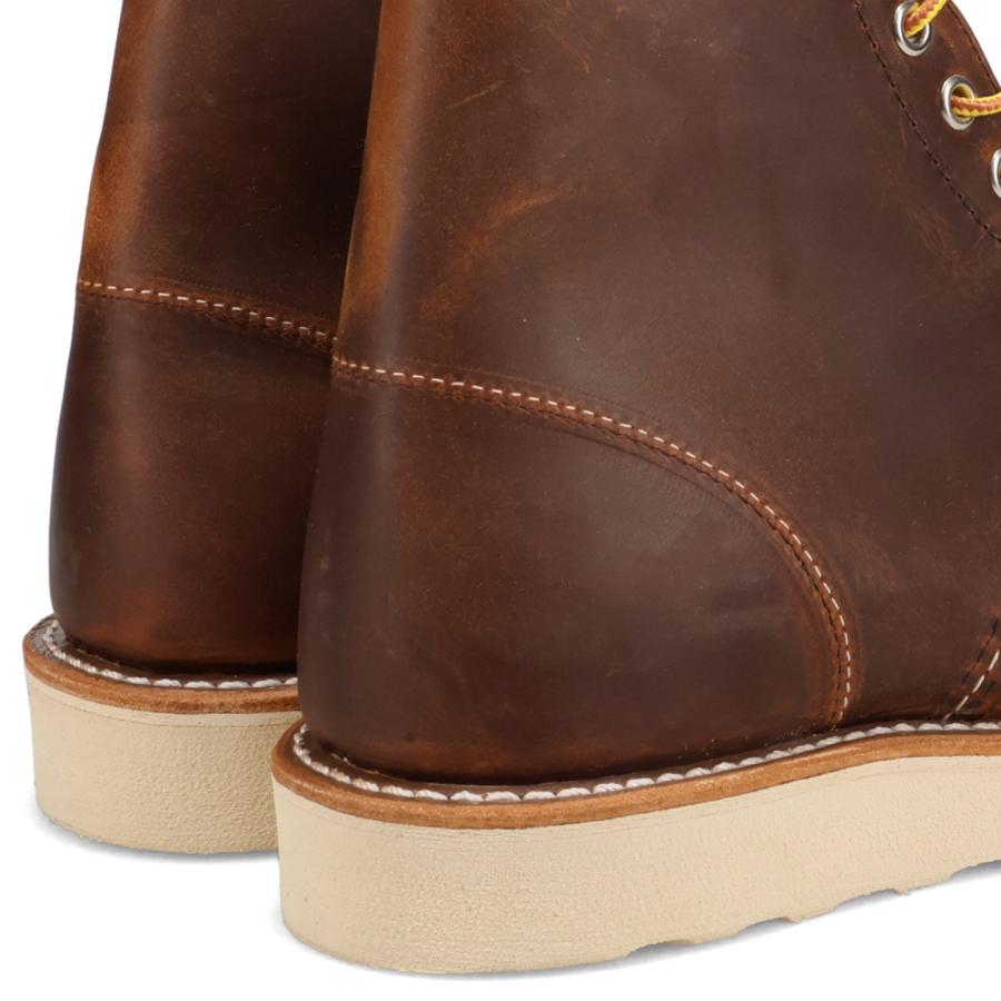 レッドウィング RED WING 6インチ クラシックラウンド ブーツ メンズ Dワイズ USA製 6-INCH CLASSIC ROUND ブラウン 9111の画像