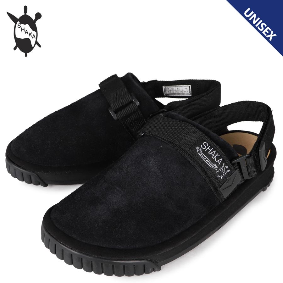 有名人芸能人 シャカ Suede Clog Snug Shaka スナッグ 4336 黒 ブラック Suede Clog Snug スエード クロッグ スナッグ レディース メンズ サンダル シャカ Shaka スエード クロッグ サンダル Vinfra Es